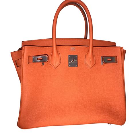 Hermès Birkin 30 Togo Orange .